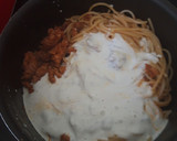 Foto del paso 5 de la receta: Pasta con picadillo y salsa de queso azul