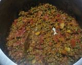 A picture of step 3 of Whole green moong curry.