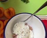 Une image de l'étape 4 de 🍑BOUCHÉES 🍢ABRICOTS🍑CRÈME DE THON🫜🐋.
