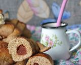 Foto del paso 7 de la receta: Medialunas integrales sin azúcar rellenas de dulce de membrillo🥐