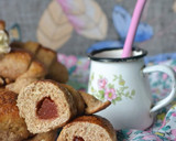Foto del paso 7 de la receta: Medialunas integrales sin azúcar rellenas de dulce de membrillo🥐