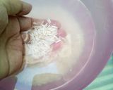 A picture of step 1 of Aloo Akni.