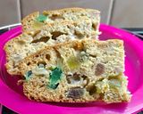 Foto del paso 5 de la receta: Budín de peras y frutas escurridas sin azúcar y sin manteca