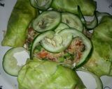 A picture of step 6 of Cabbage rolled fried rice.