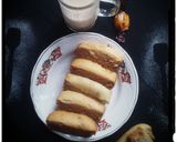 A picture of step 8 of Milky Tea cake.