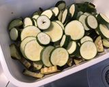 Une image de l'étape 4 de Courgettes et aubergines au soja et sésame (avec piments verts grillés).