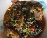 A picture of step 4 of Porridge soup. (With sweet potatoes and unripe plantain).