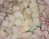 A picture of step 2 of Fruit Cream Bean Salad.