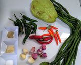 Foto langkah ke 1 dari resep Tumis Kacang Panjang dan Labu Siam.