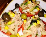 Foto del paso 3 de la receta: Ensalada de tomate, atún y espárragos blancos