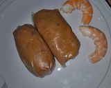 Foto del paso 9 de la receta: Saquitos de papel de arroz relleno de dorada y gambitas rojas