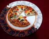 चीज़ बर्स्ट आटा पिज़्ज़ा (Cheese Burst Atta Pizza recipe in Hindi) रेसिपी चरण 17 फोटो