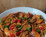 Gambar langkah 4 resipi Mee Lidi Goreng Kicap Pedas.