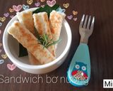 Hình bước làm 5 của món Sandwich bơ nướng