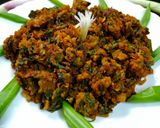 A picture of step 3 of Spring Onion Besan Sabji.