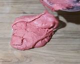 A picture of step 6 of Rose kaju katli.