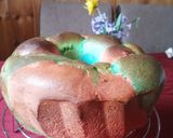 Színes koszorú kalács recept fázis 4 fotója