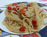 Foto langkah ke 10 dari resep One Pan Spaghetti Aglio Olio.