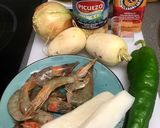 Foto del paso 1 de la receta Alubias con langostinos y choco 😆😆