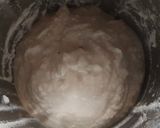 A picture of step 3 of Almond burfi.