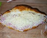 A picture of step 2 of Ham Croissants.