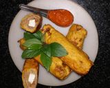 आलू ब्रेड पकौड़ा रोल (Aloo Bread pakoda roll recipe in Hindi) रेसिपी चरण 6 फोटो