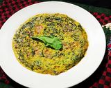 A picture of step 8 of Spinach Omelette 💚🥬🍕.