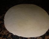 A picture of step 4 of Boti paratha roll.
