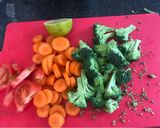 Foto del paso 1 de la receta: Salmón al horno con verduras