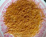 A picture of step 5 of Vermicelli potato chutney coins.