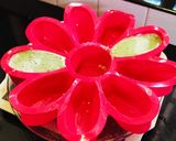 A picture of step 5 of Beetroot Carrot and Mint layer pudding.
