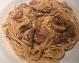 Foto del paso 7 de la receta: Pasta con hongos, bacon y trufas