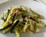 A picture of step 3 of Zucchini Salad with Pecorino, Basil and Almonds.