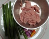 Foto langkah ke 1 dari resep Tumis Buncis Ayam Cincang.