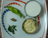 A picture of step 1 of રજવાડી કઢી.