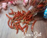 A picture of step 3 of Sun Dried Thai Bird Eye Chillies.