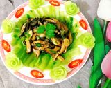 Hình bước làm 6 của món Cải thìa xốt nấm đông cô