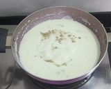 A picture of step 4 of Mango kheer /Firni for fast or vrat.