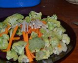 Foto del paso 3 de la receta: Pollo con verduras y spaghetti