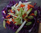 A picture of step 1 of Coleslaw.