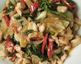 Foto langkah ke 4 dari resep 💗Tumis kangkung ayam mentega💗.