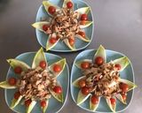 Une image de l'étape 4 de Salade d endives au maquereau pommes tomates cerises et coriandre.