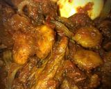 A picture of step 6 of Plantain and kpomo sauce.