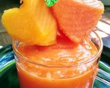 A picture of step 4 of Papaya lassi.