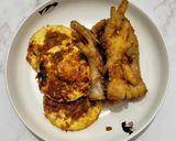Foto langkah ke 5 dari resep Telur Ceplok dan Ceker Bakar Bumbu Jimbaran.
