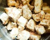 A picture of step 2 of Chilli gobhi with paneer.