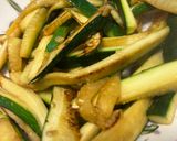 A picture of step 2 of One-Pan Spaghetti with Clams, Zucchini, and Saffron.