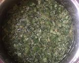 A picture of step 1 of Moringa milk and honey shake.