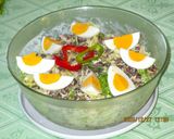 Újévi lencsesaláta recept fázis 3 fotója