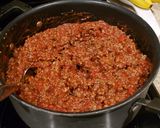 A picture of step 4 of Mighty 25lb Bolognese Lasagna.